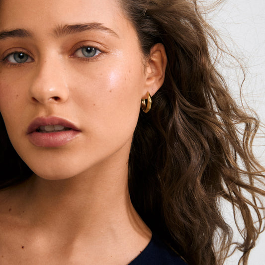 Harrison Recycled Earrings - Gold Plated