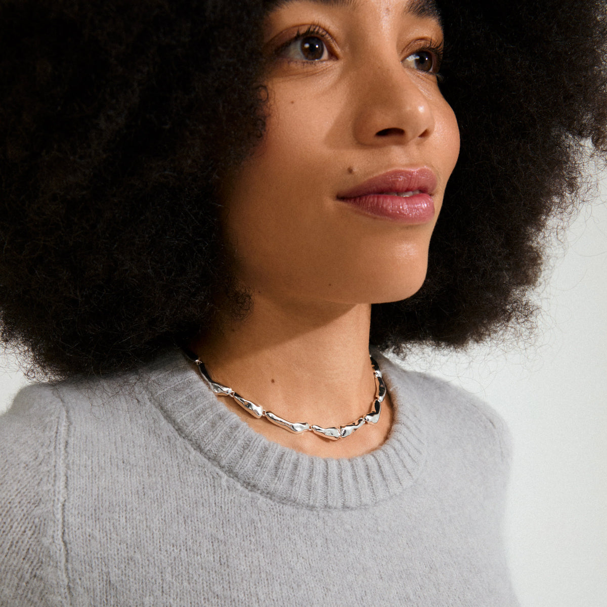 Harrison Recycled Necklace - Silver Plated