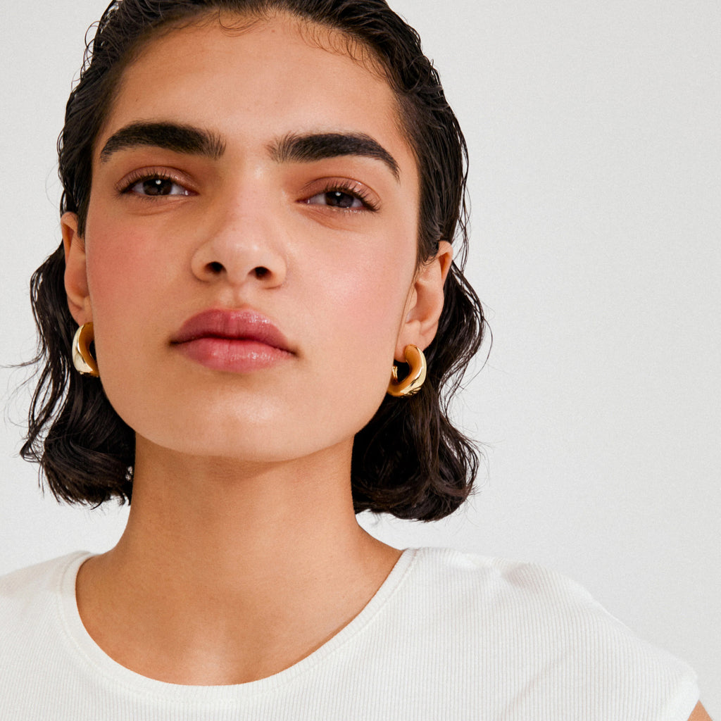 Jennings Hoop Earrings - Gold Plated