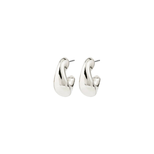 Jennings Hoop Earrings - Silver Plated
