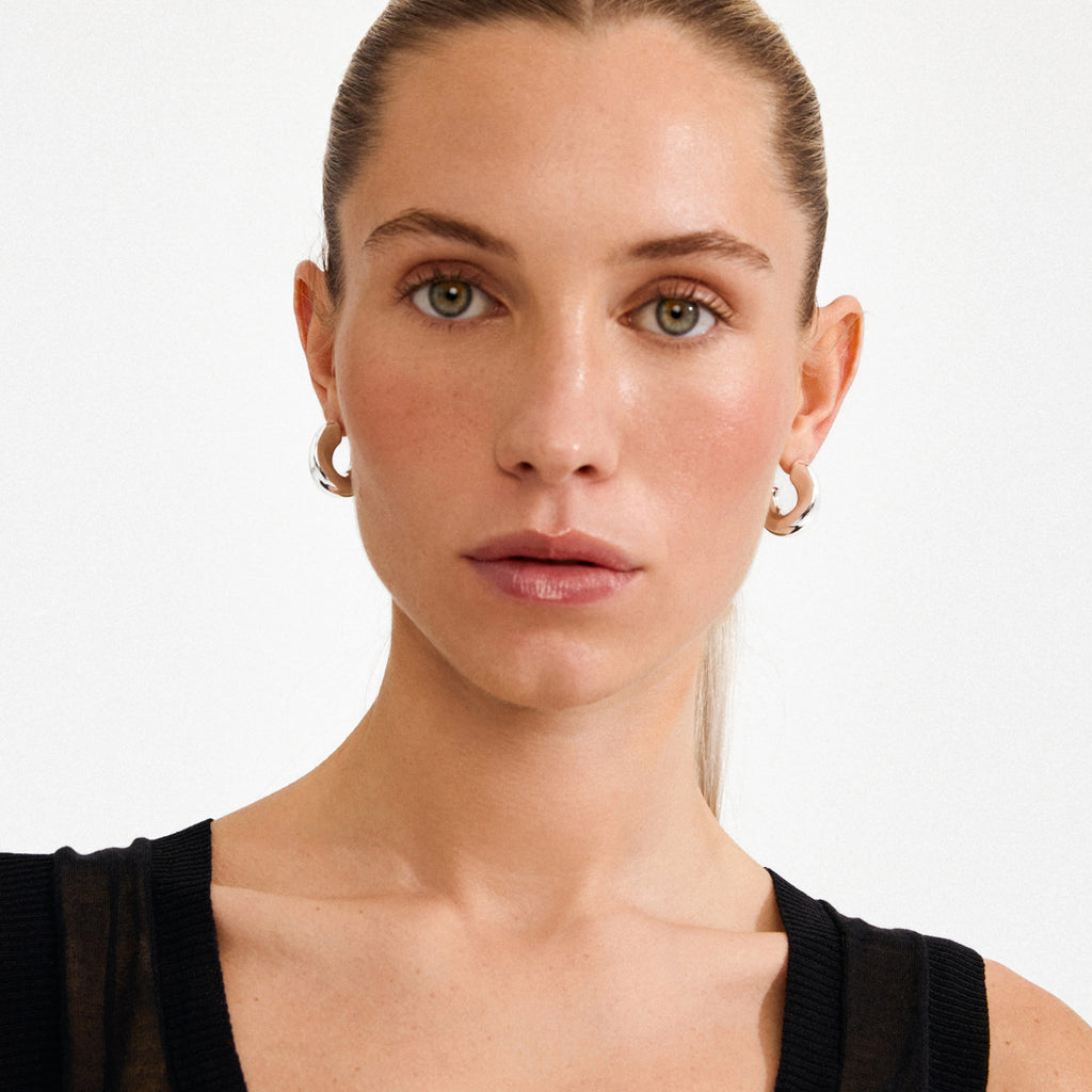 Jennings Hoop Earrings - Silver Plated