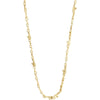 Hallie Organic Shaped Crystal Necklace - Gold Plated