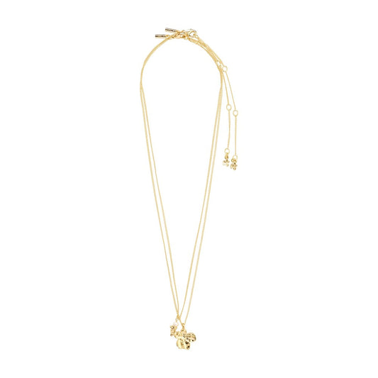 Zhuri Recycled Necklace 2-In-1 Set - Gold Plated