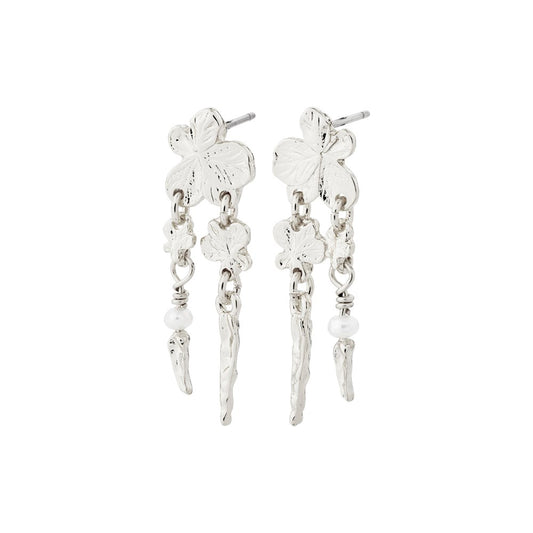 Zhuri Recycled Earrings - Silver Plated