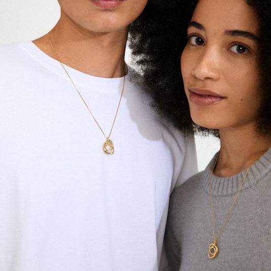 Diego Recycled Necklace - Gold Plated
