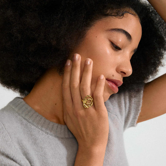 Diego Recycled Ring - Gold Plated