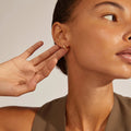 Eddy Recycled Organic Shaped Small Hoops - Gold Plated