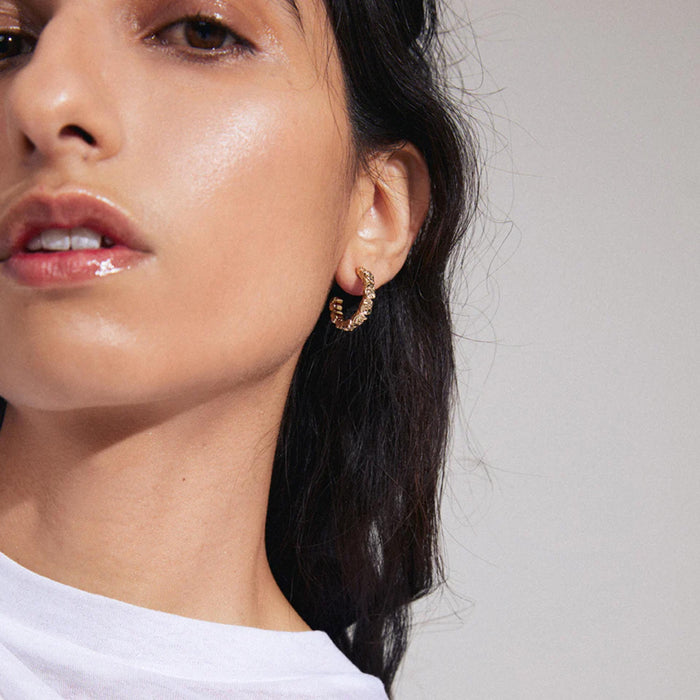 Scottie Recycled Hoop Earrings - Gold Plated