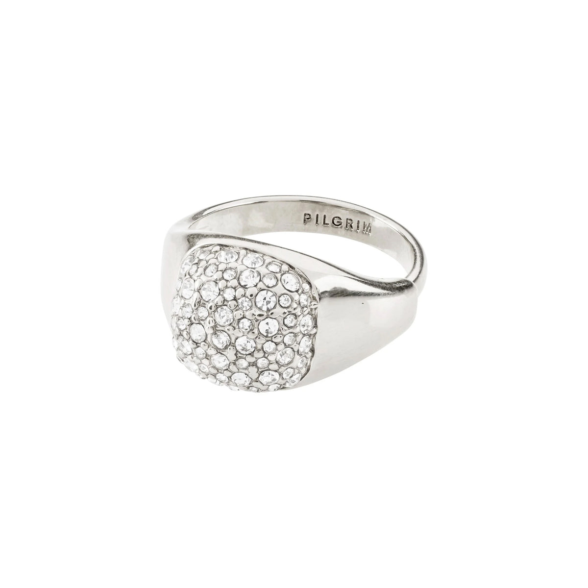 Cindy Recycled Crystal Ring - Silver Plated