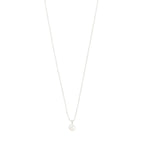 Hadley Recycled White Necklace - Silver Plated