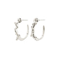 Hadley Recycled White Earrings - Silver Plated