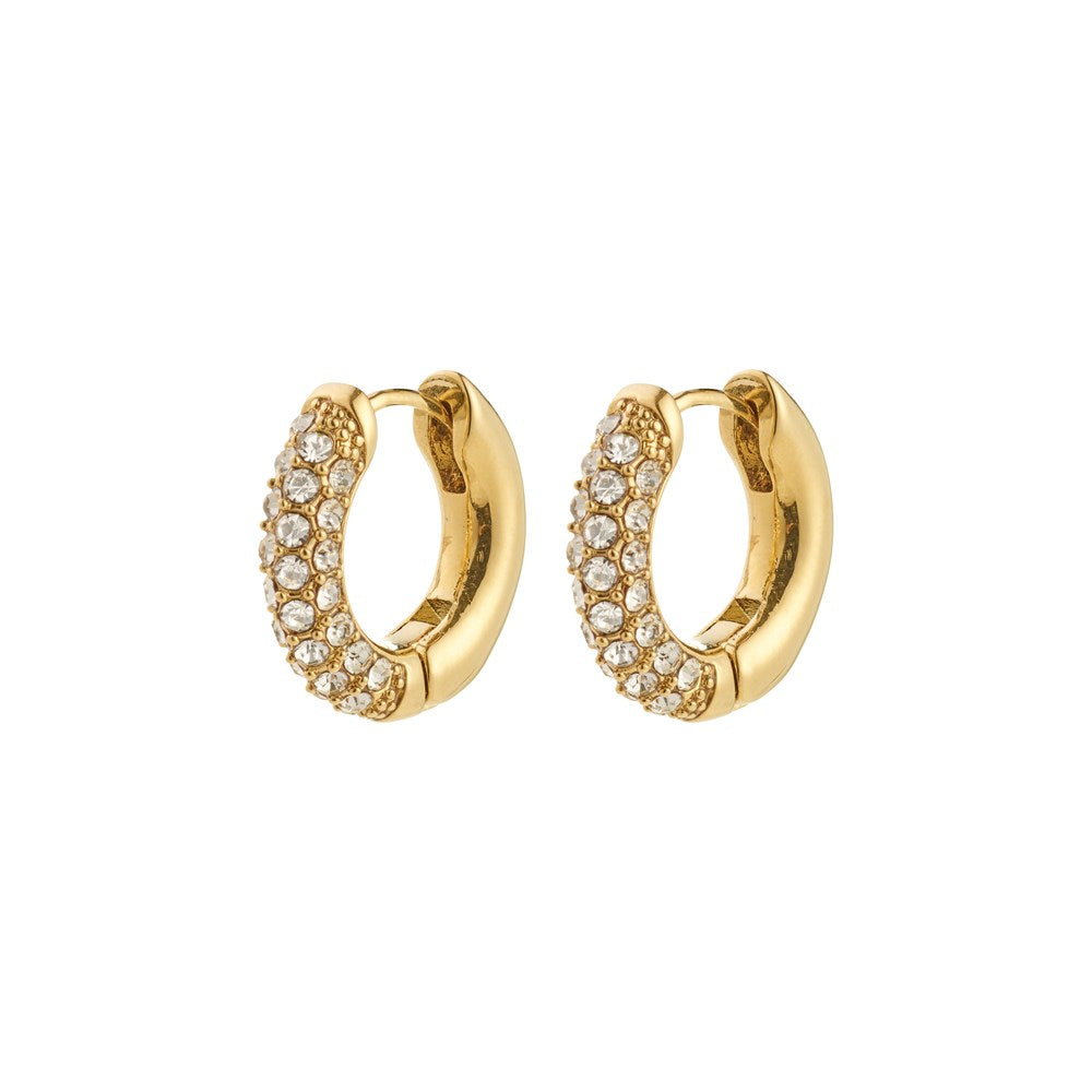 Tatum Recycled Crystal Earrings - Gold Plated