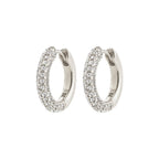 Tatum Recycled Crystal Earrings - Silver Plated