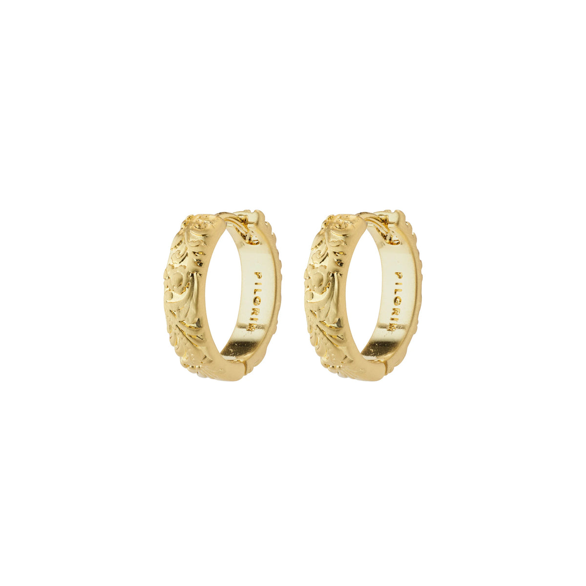 Elfrida Recycled Hoop Earrings - Gold Plated