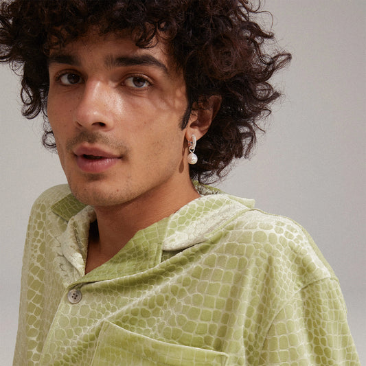 Edele Fresh Water Pearl Earrings - Silver Plated