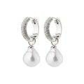Edele Fresh Water Pearl Earrings - Silver Plated