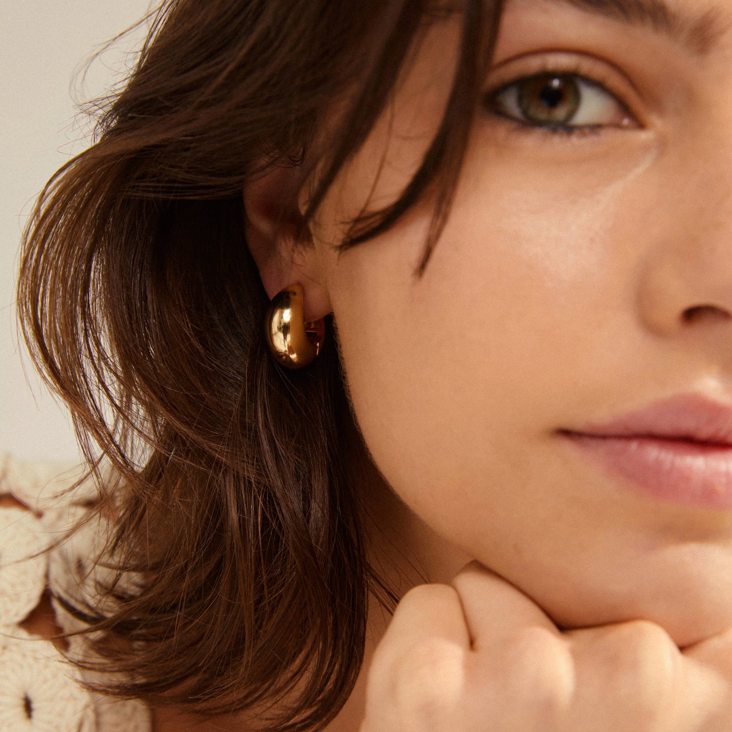 Ioanna Recycled Chunky Hoops - Gold Plated