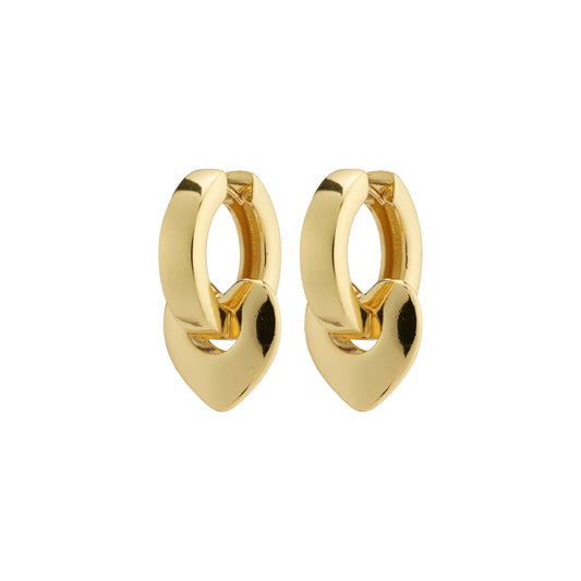 Iokaste Recycled Chunky Hoops - Gold Plated