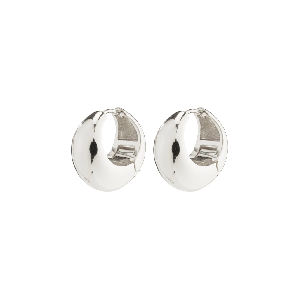 Ioanna Recycled Chunky Hoops - Silver Plated