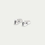 Iokaste Recycled Chunky Hoops - Silver Plated
