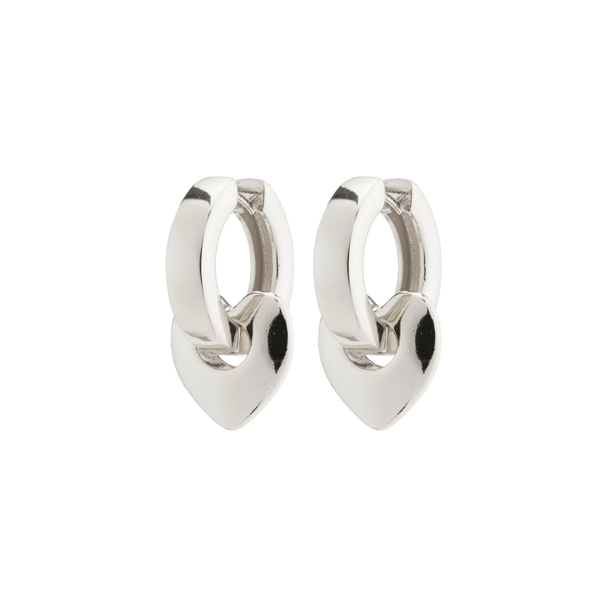 Iokaste Recycled Chunky Hoops - Silver Plated