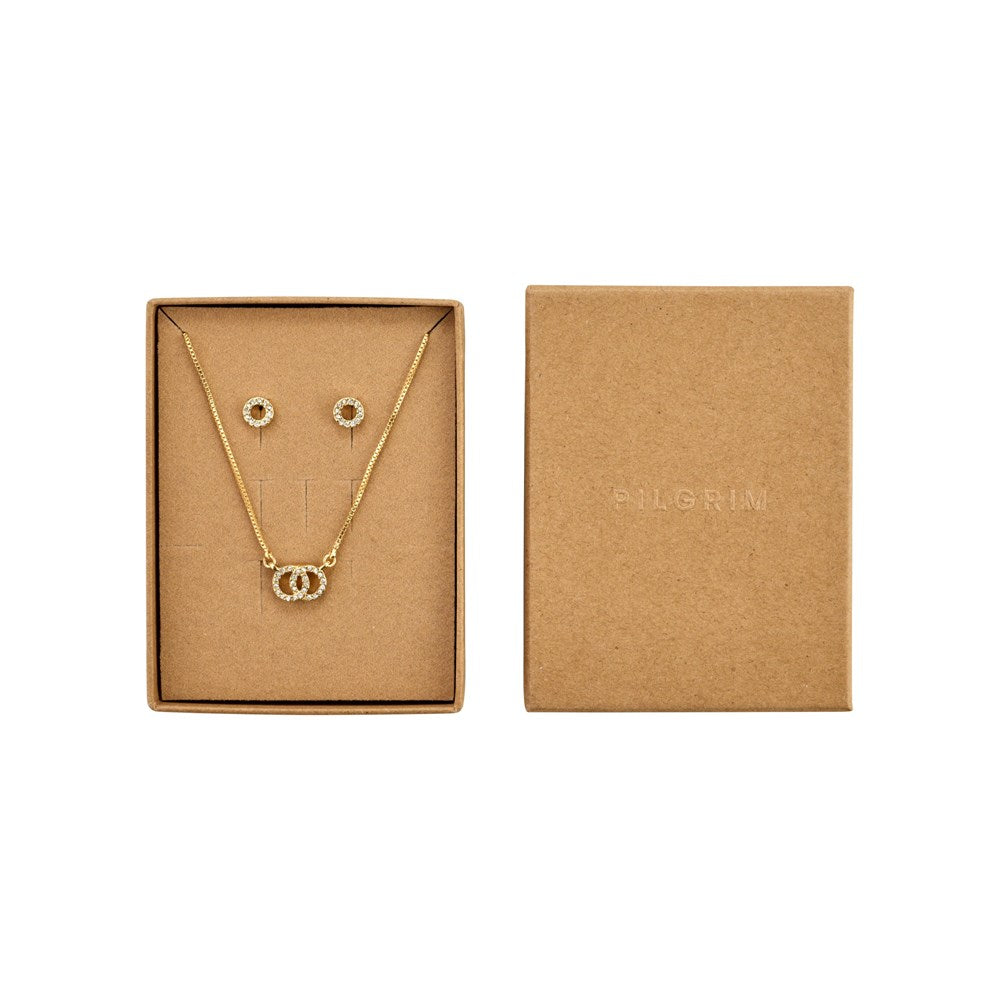 Harlan Recycled Crystal Sets - Gold Plated