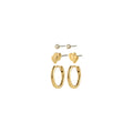 Halo Recycled Crystal Sets - Gold Plated