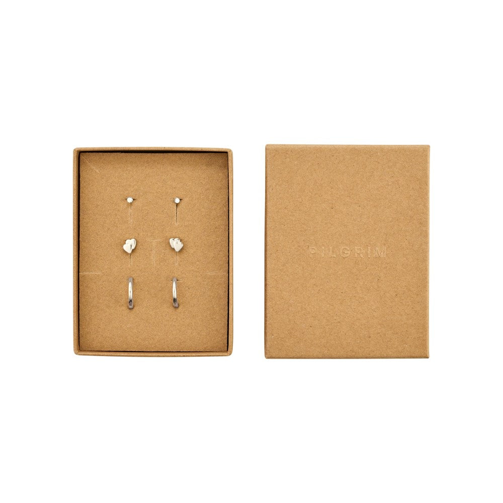 Halo Recycled Crystal Sets - Silver Plated