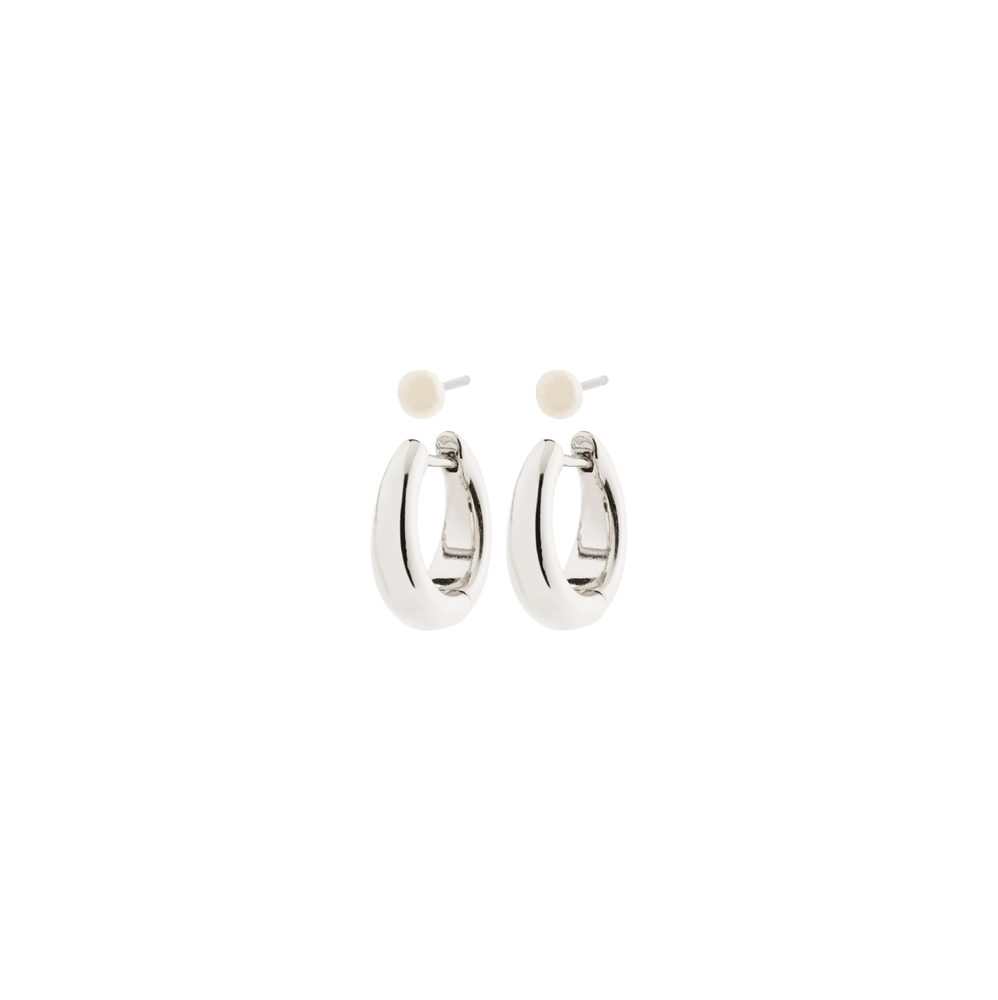 Starlight Earrings 2-In-1 Set - Silver Plated