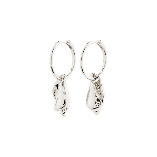 Breeze Hoops - Silver Plated