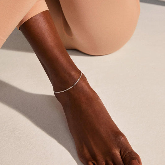 Parisa Ankle Chain - Silver Plated