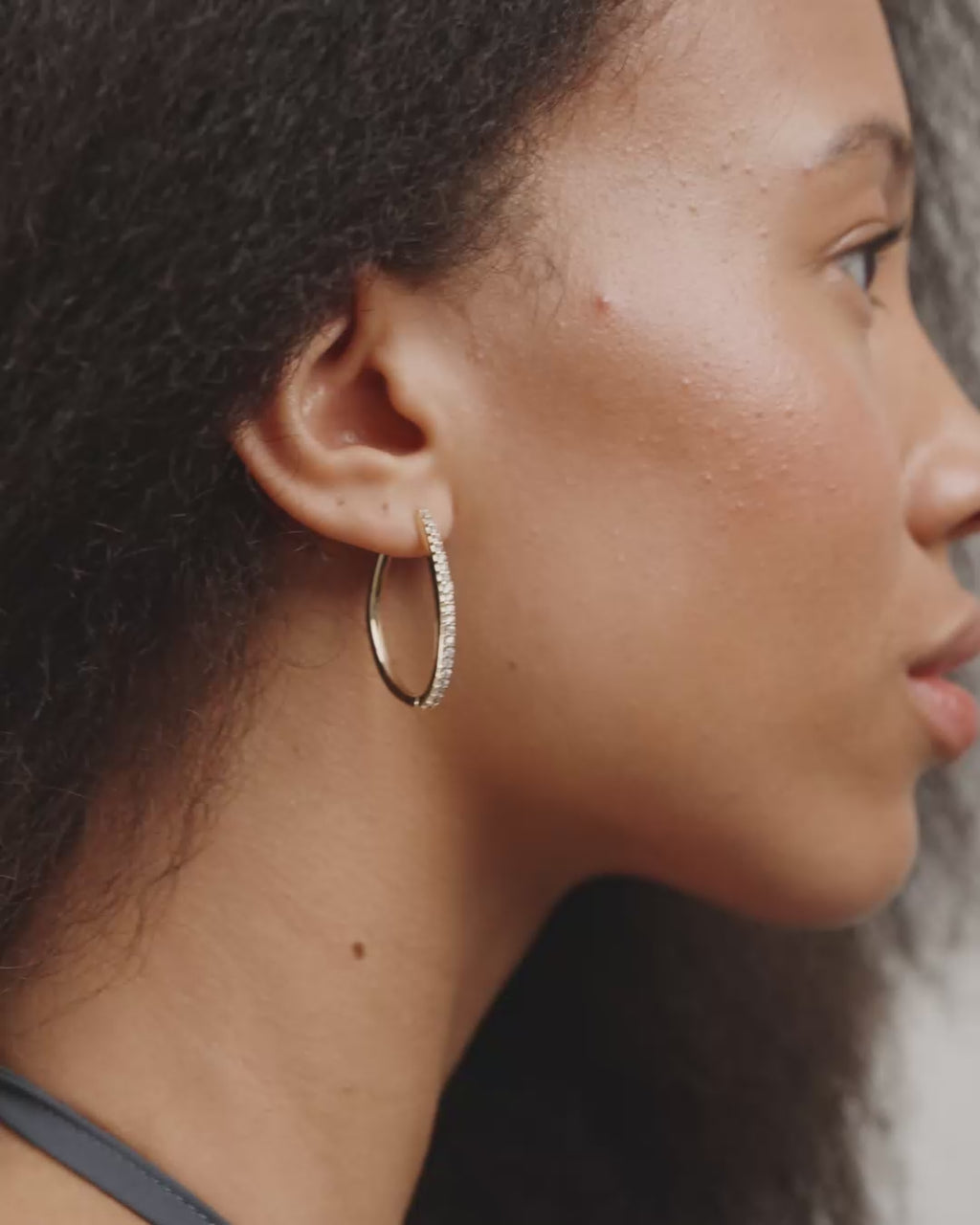 Root Hoop Earrings - Gold Plated