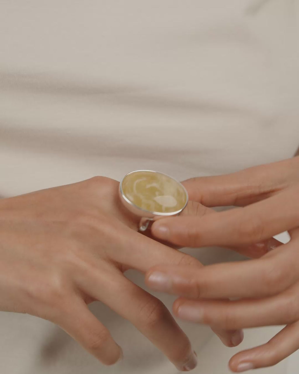 Still Ring - Silver-Plated/Yellow