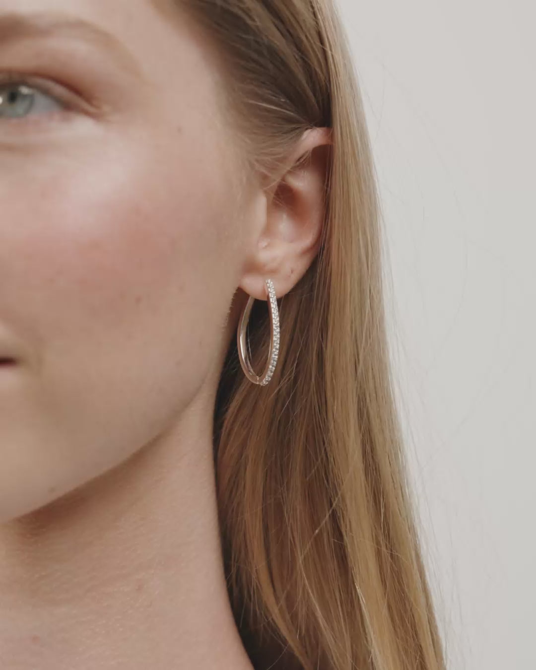 Root Hoop Earrings - Silver Plated