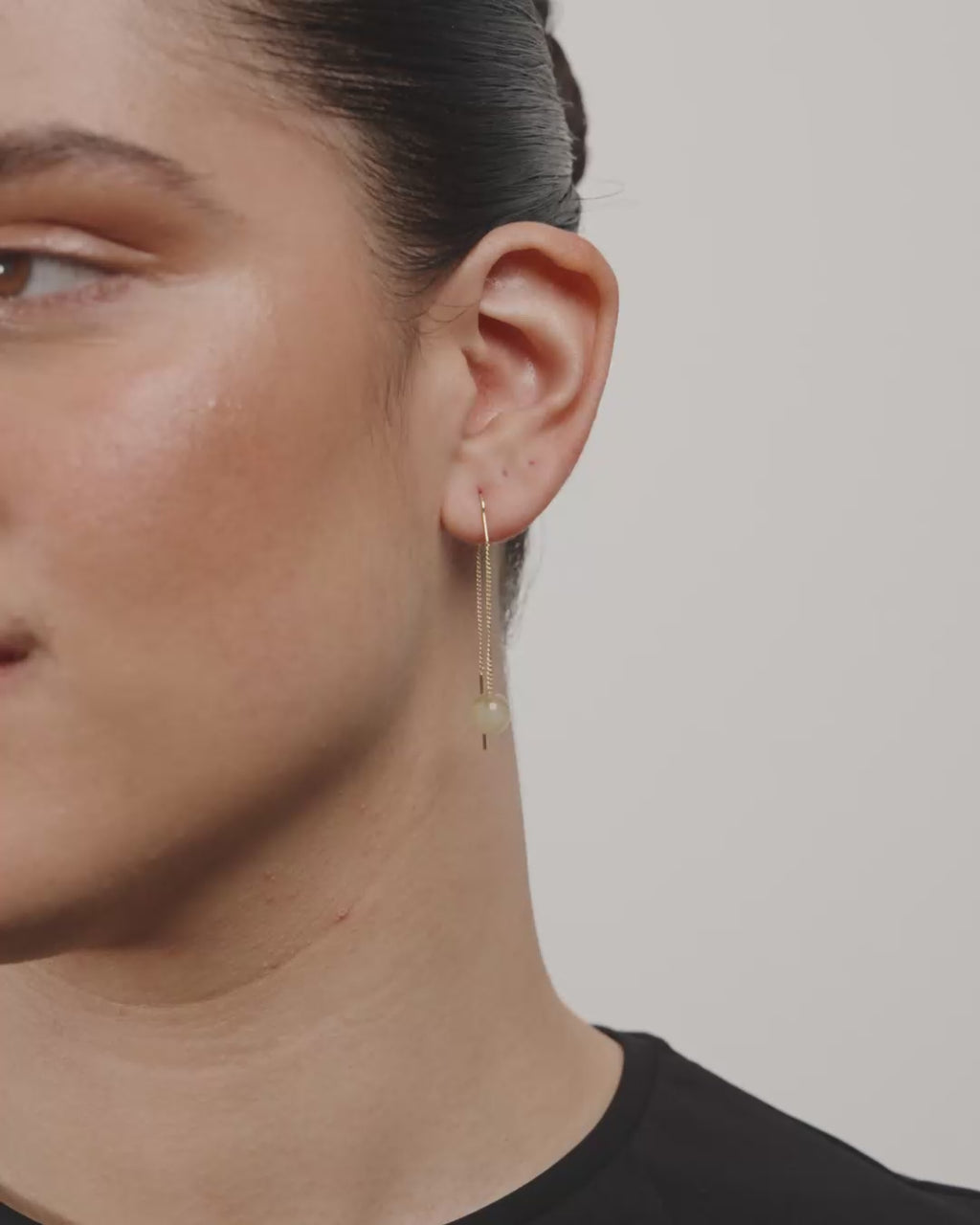 Root Chain Earrings - Gold Plated