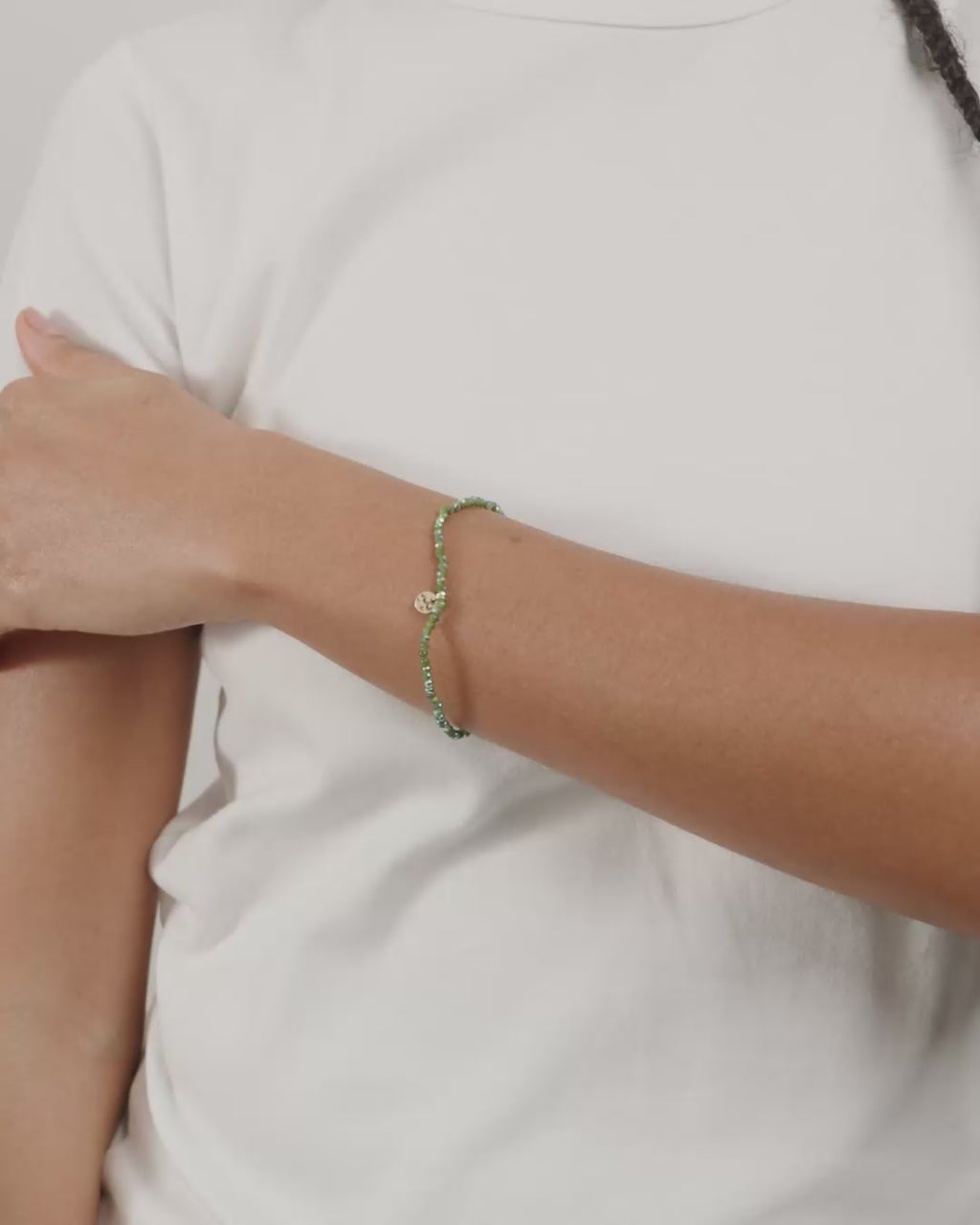 Indie Bracelet - Gold Plated - Green