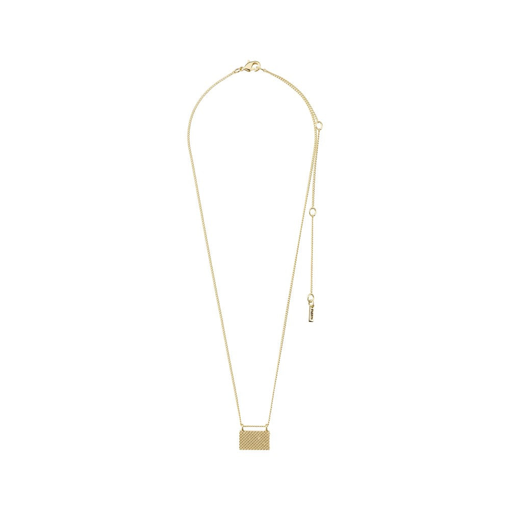 Pulse Recycled Pendant Necklace - Gold Plated