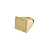 Pulse Recycled Signet Ring - Gold Plated