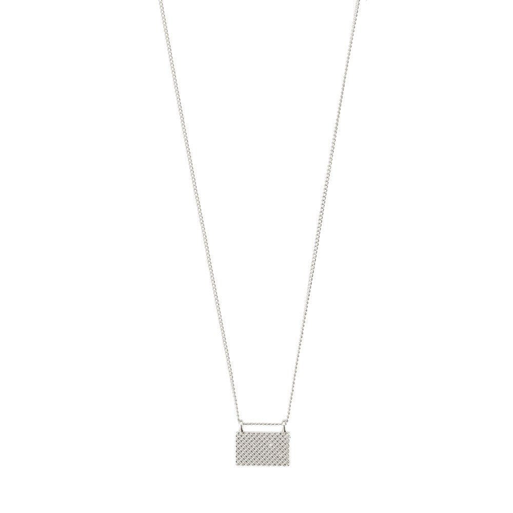 Pulse Recycled Pendant Necklace - Silver Plated