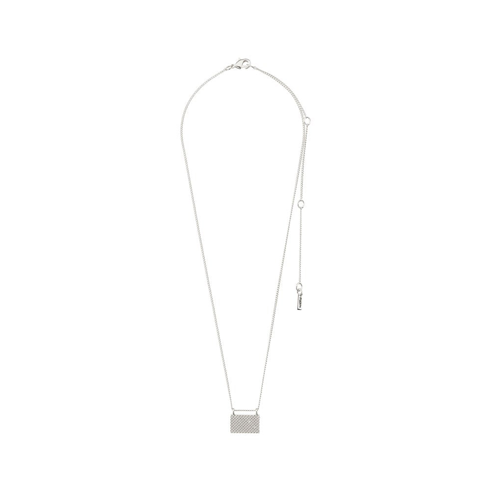 Pulse Recycled Pendant Necklace - Silver Plated