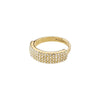 Heat Recycled Crystal Ring - Gold Plated