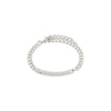 Heat Recycled Crystal Chain Bracelet - Silver Plated