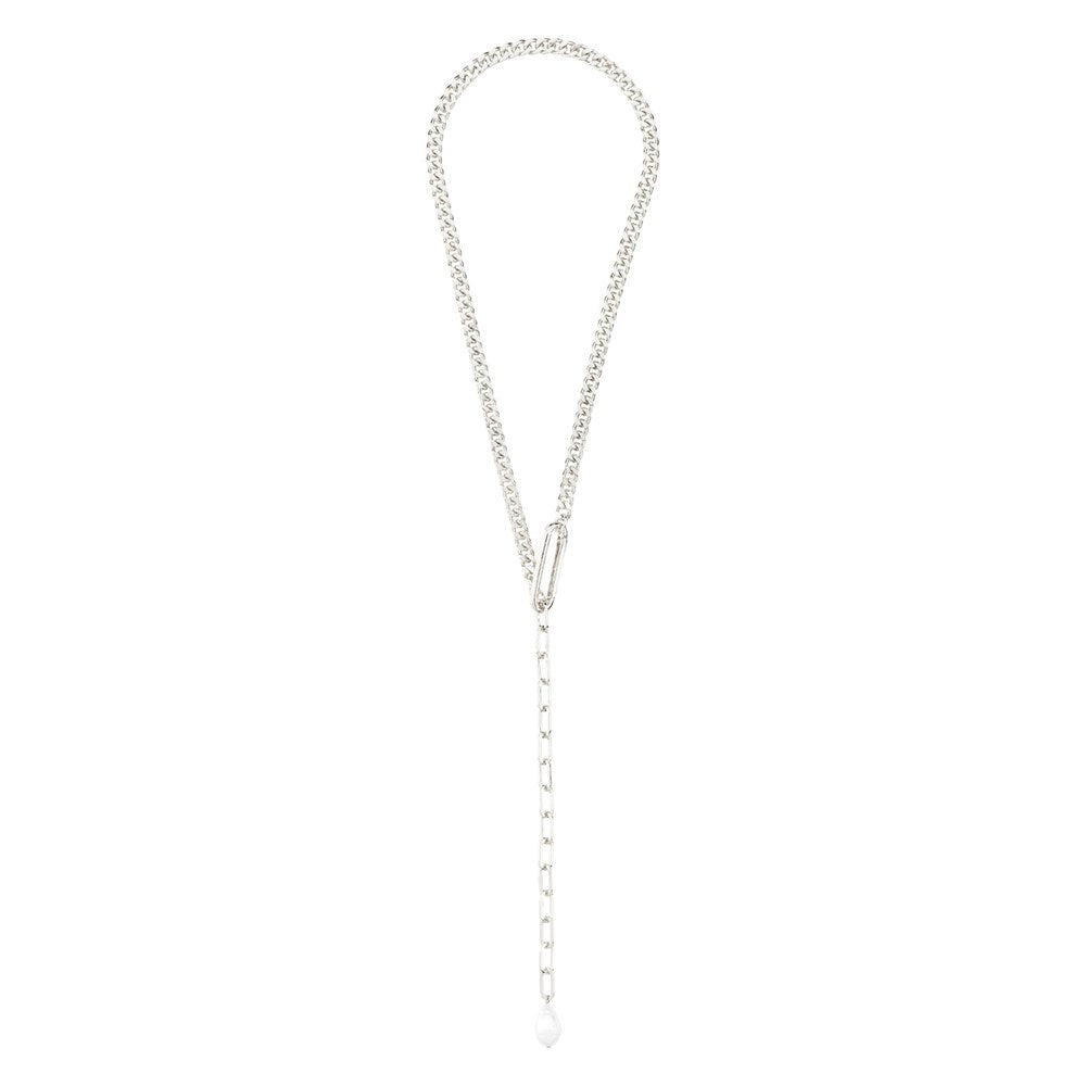 Heat Recycled Chain Necklace - Silver Plated