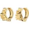 Willpower Recycled Huggie Hoop Earrings - Gold Plated