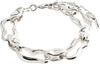 Wave Recycled Bracelet - Silver Plated