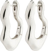 Wave Recycled Wavy Earrings - Silver Plated