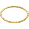 Kindness Wavy Bangle Bracelet - Gold Plated