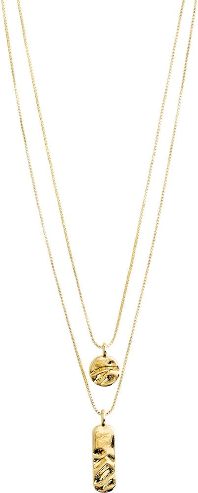 Blink Recycled Necklace 2-In-1 - Gold Plated