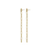 Thilde Long Chain Earrings - Gold Plated