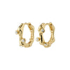 Urszula Recycled Crystal Hoop Earrings - Gold Plated